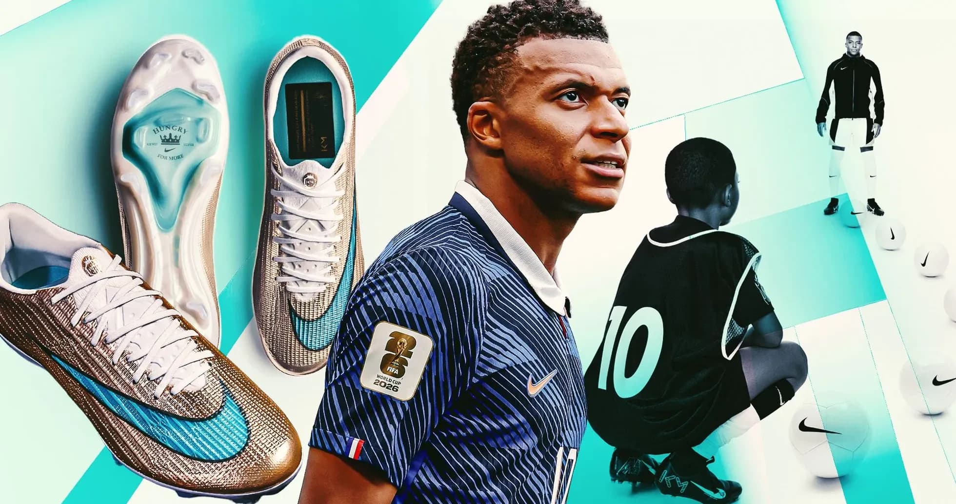 Kylian Mbappé promoting new soccer cleats and training Kylian Mbappé promoting new soccer cleats and training