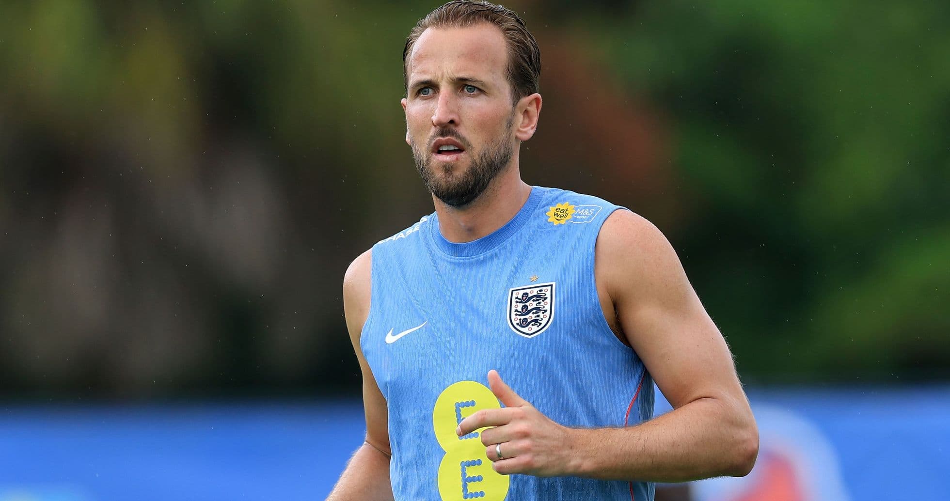 Harry Kane running during England training session Harry Kane running during England training session