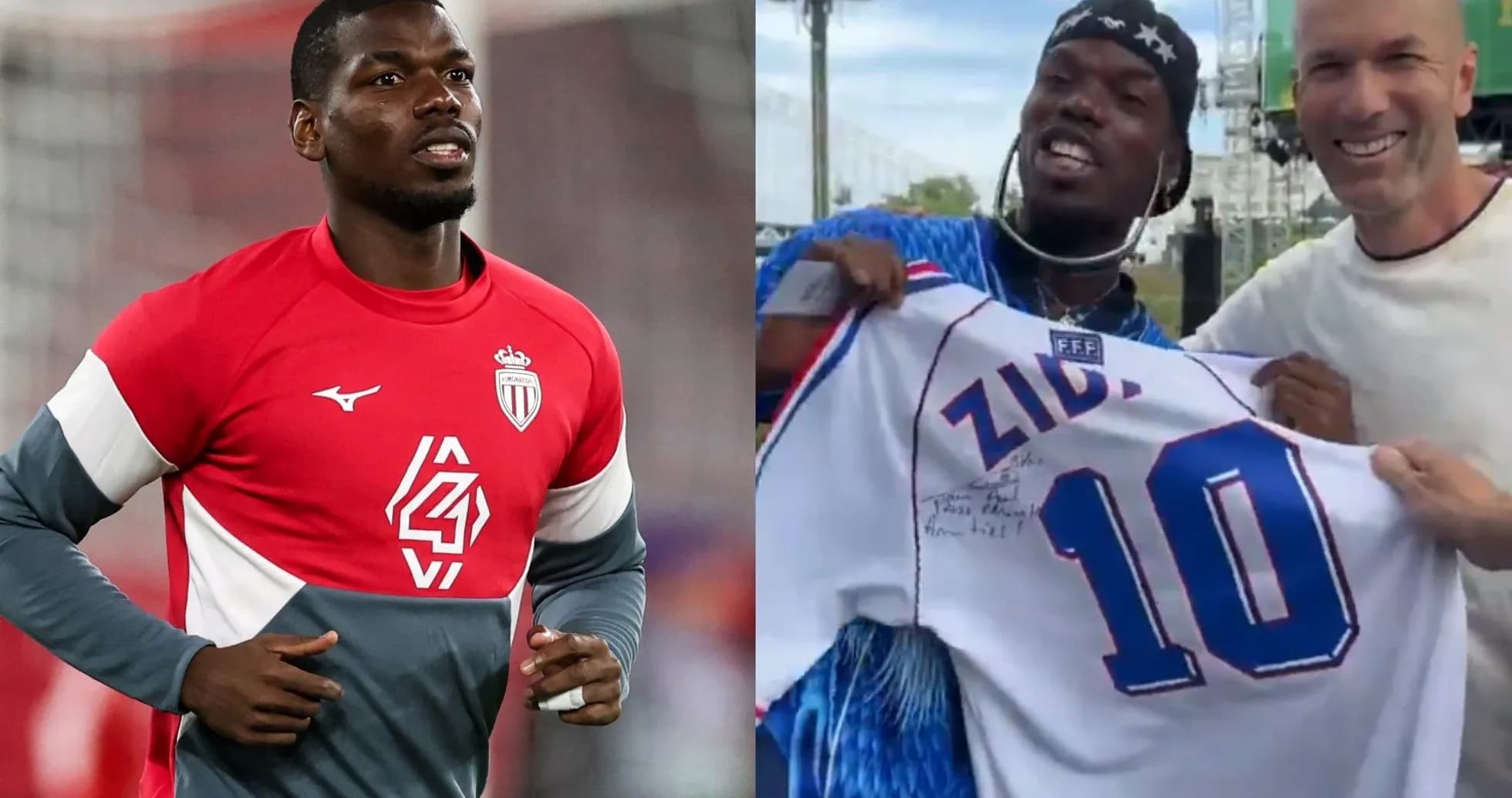 Player training in Monaco kit, holding signed jersey Player training in Monaco kit, holding signed jersey