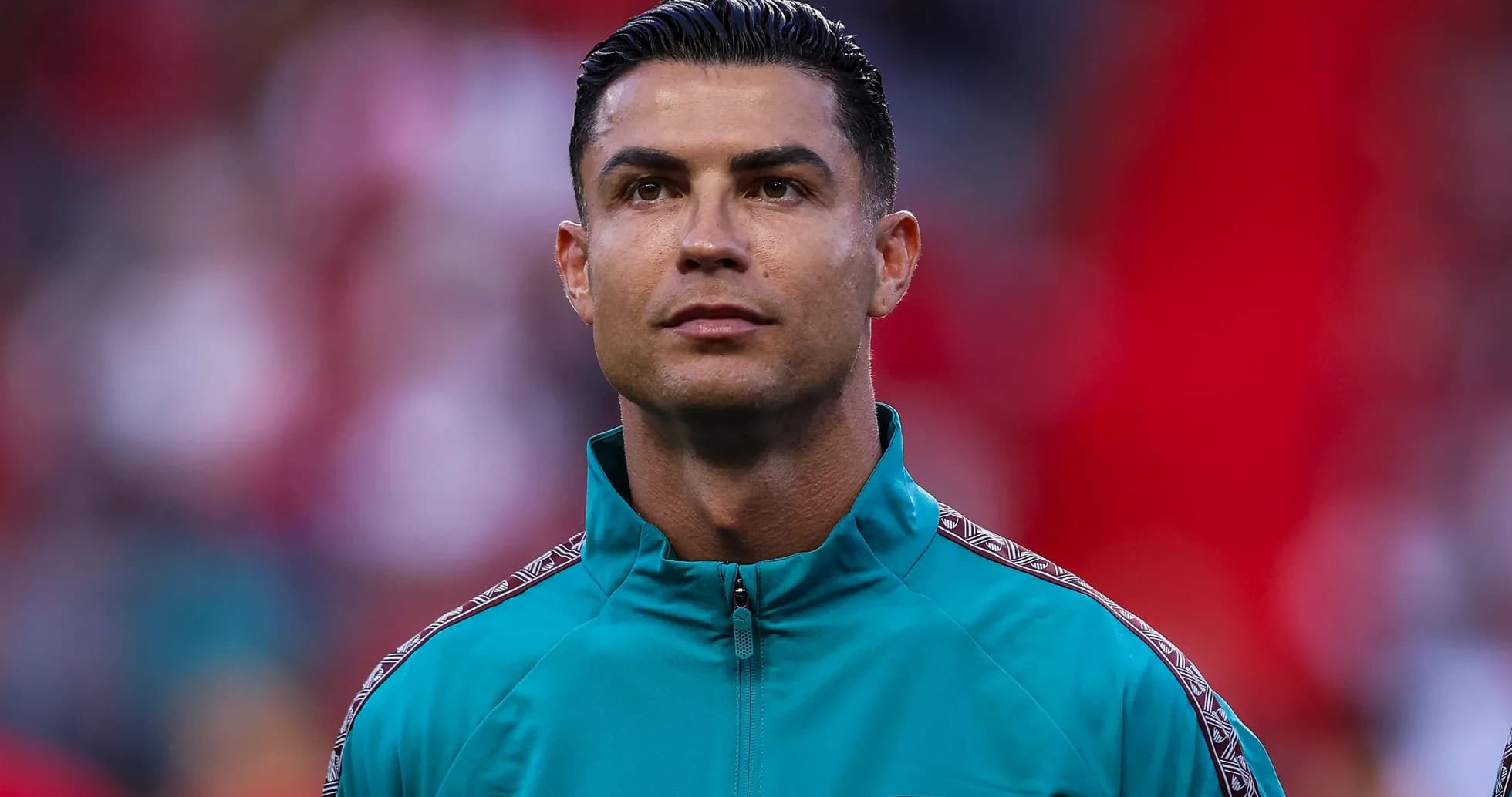 Cristiano Ronaldo during pre-match national anthem Cristiano Ronaldo during pre-match national anthem