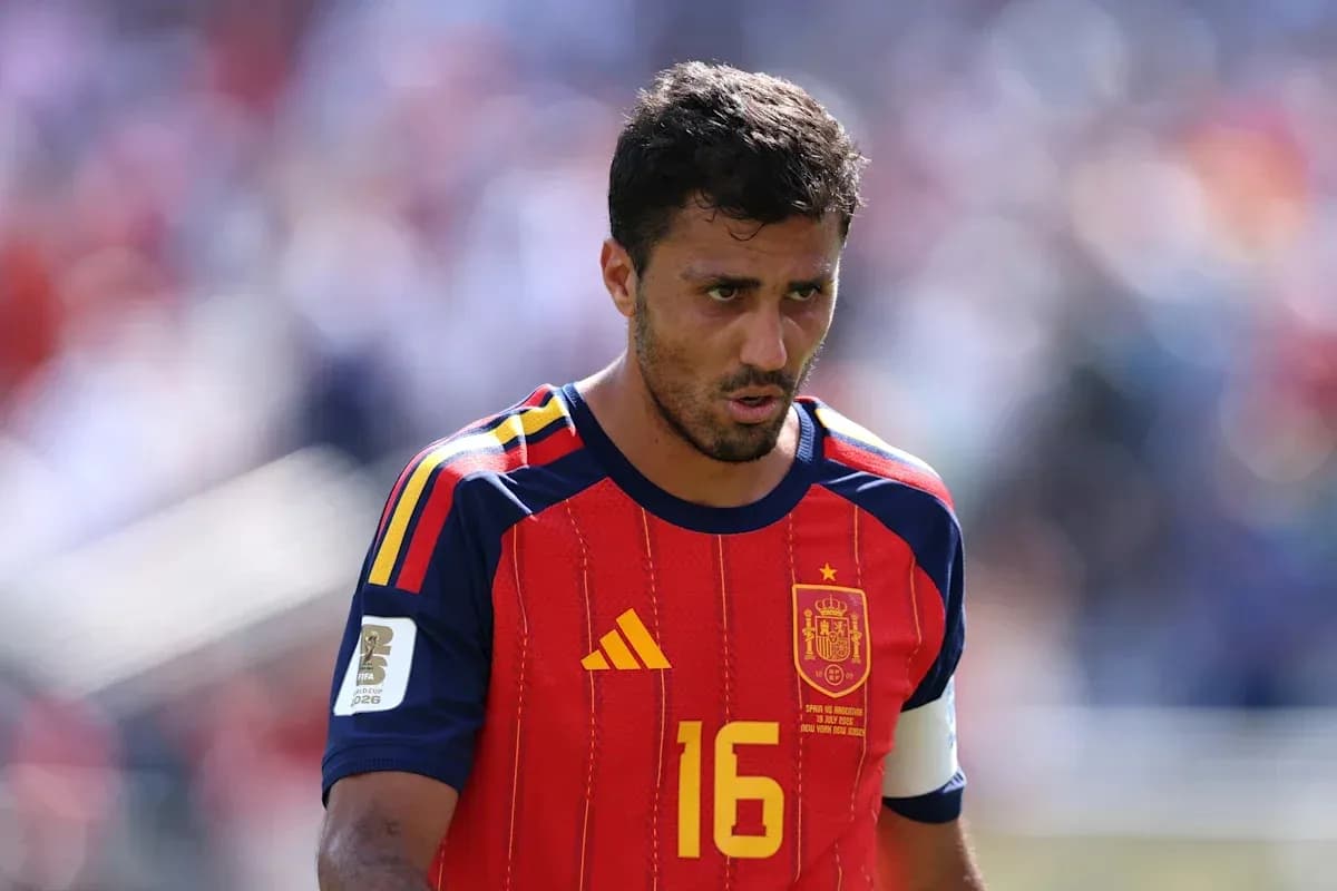 Player wearing Spain jersey during a match Player wearing Spain jersey during a match