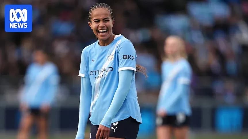 Player smiling during Manchester City women's match Player smiling during Manchester City women's match