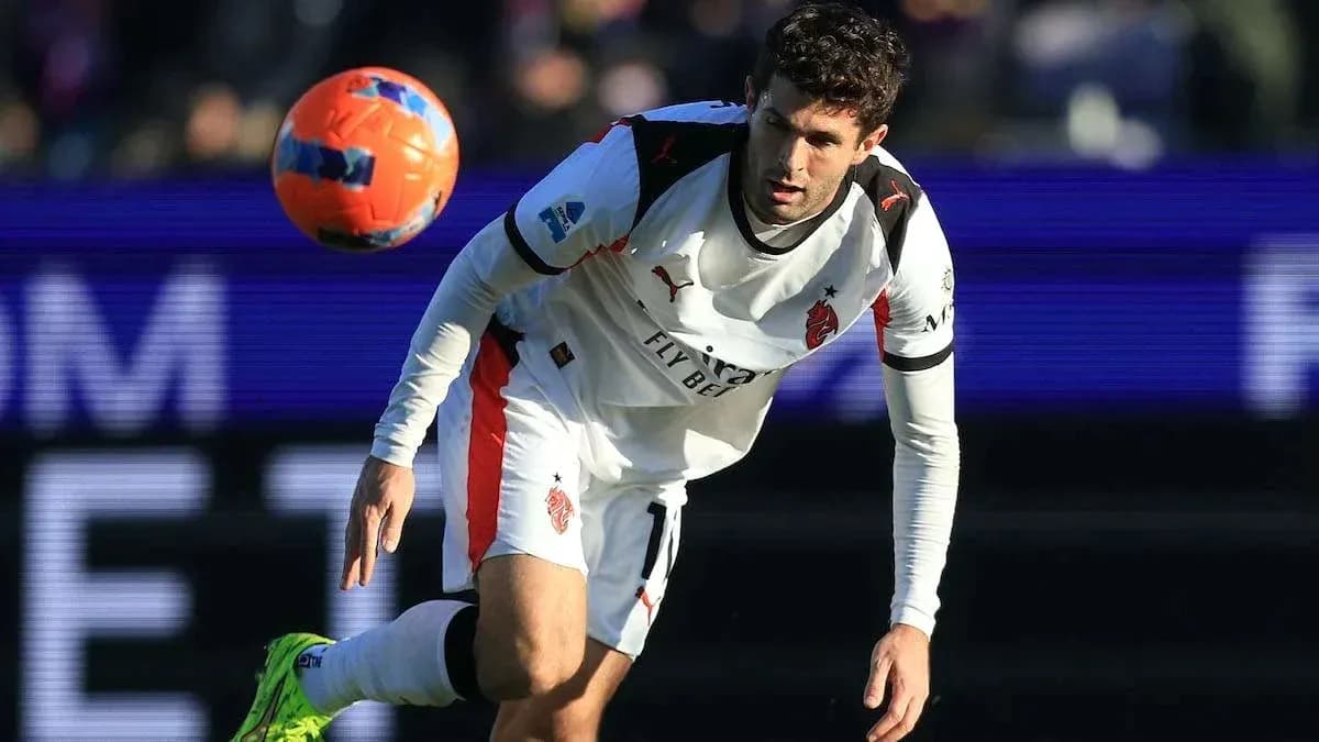 Player attempting to control a ball during match Player attempting to control a ball during match