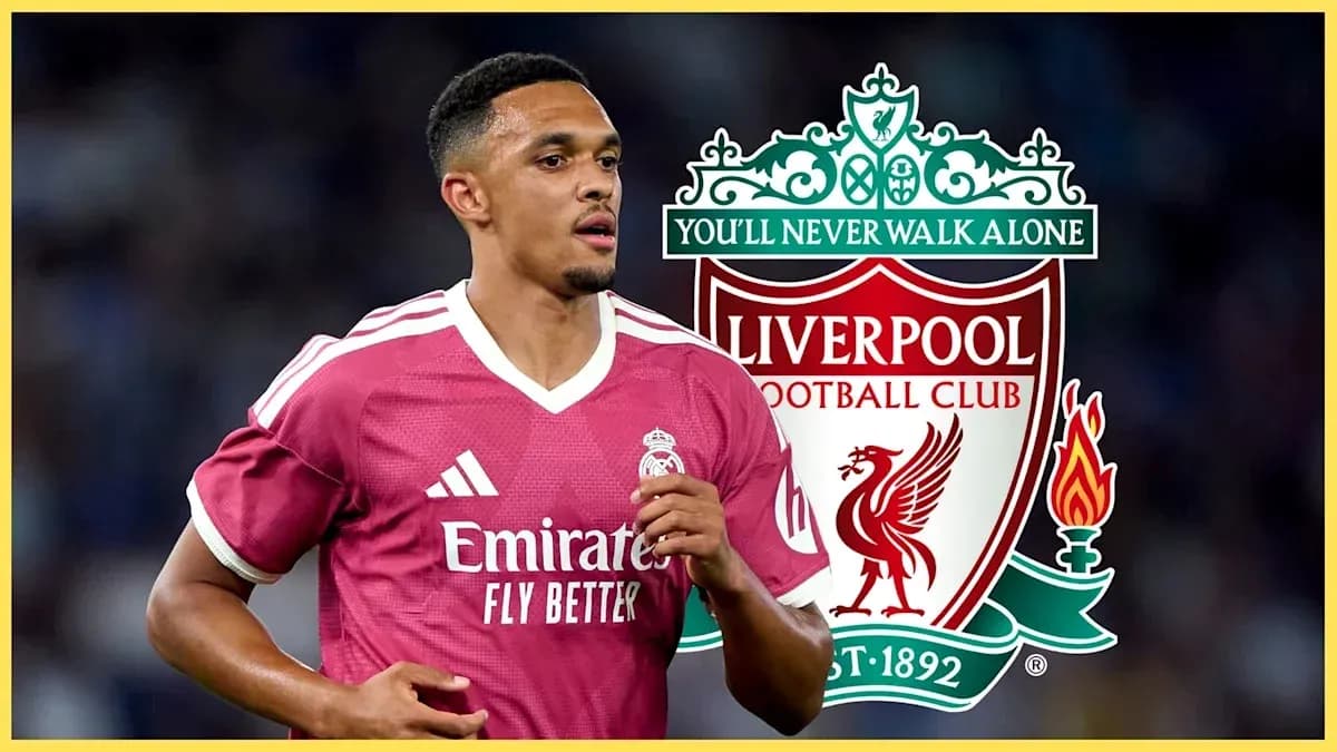 Player in pink jersey with Liverpool logo background Player in pink jersey with Liverpool logo background