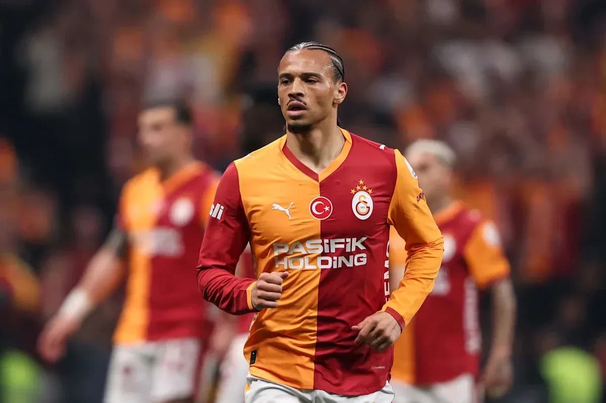 Player in Galatasaray jersey during match Player in Galatasaray jersey during match
