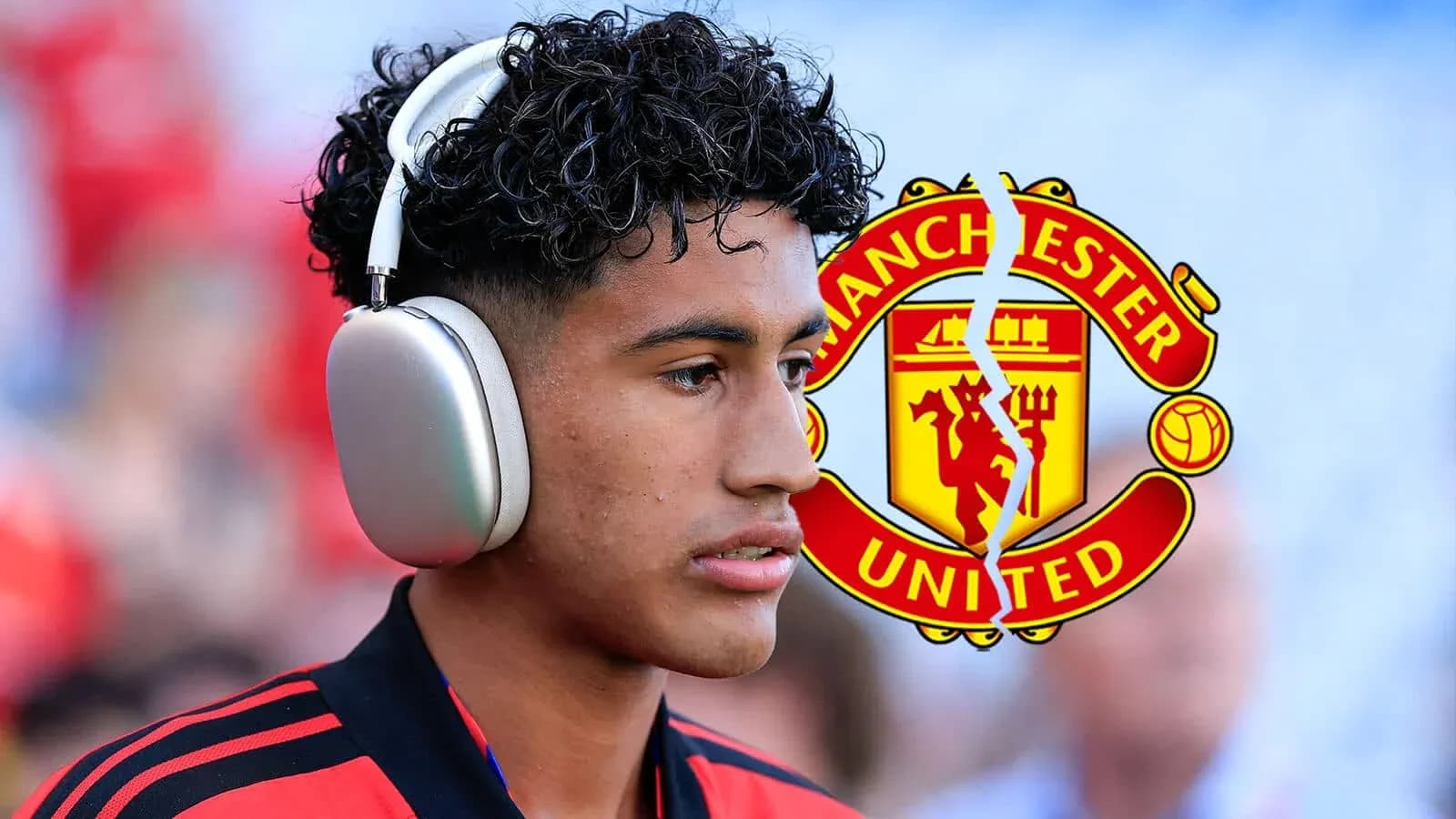 Player wearing headphones before a match Player wearing headphones before a match