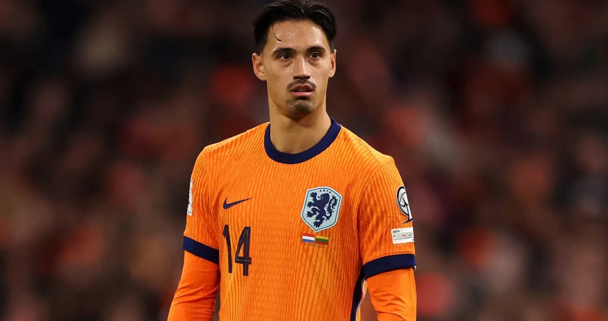 Player wearing Netherlands jersey during match Player wearing Netherlands jersey during match