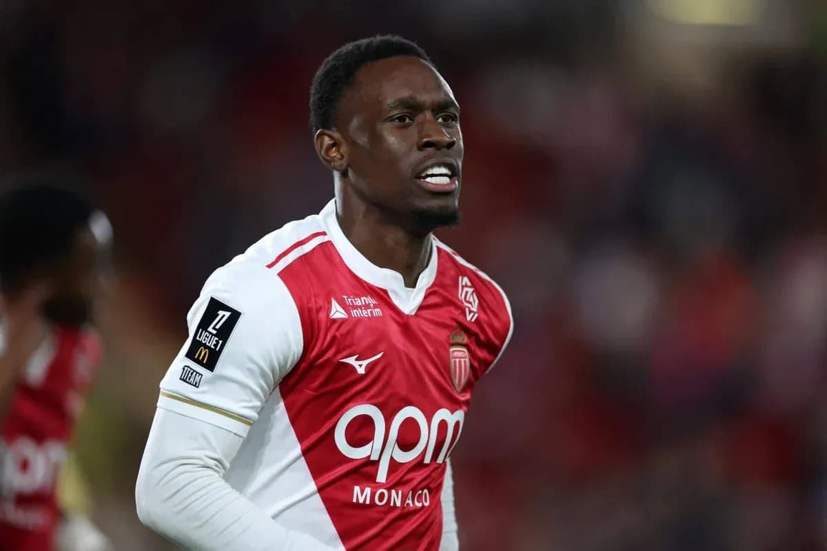 Monaco player celebrating during a match Monaco player celebrating during a match