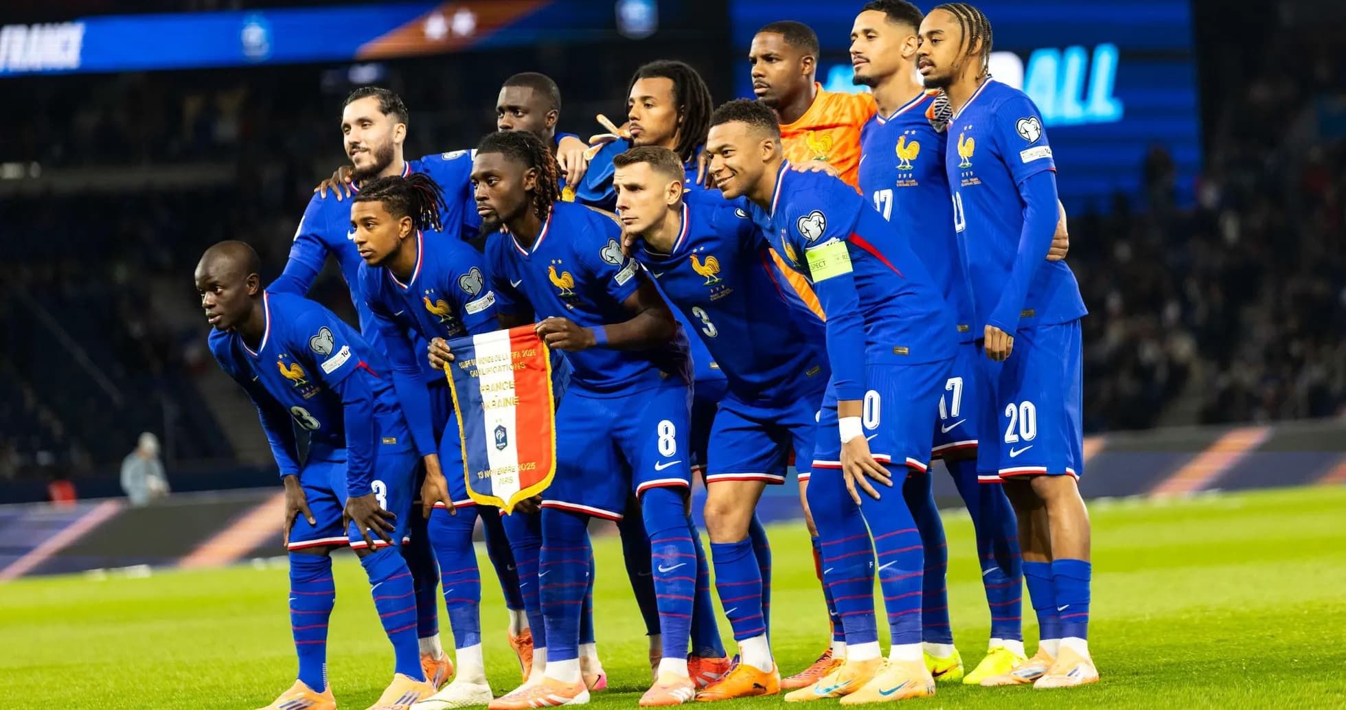 France national team posing before match France national team posing before match
