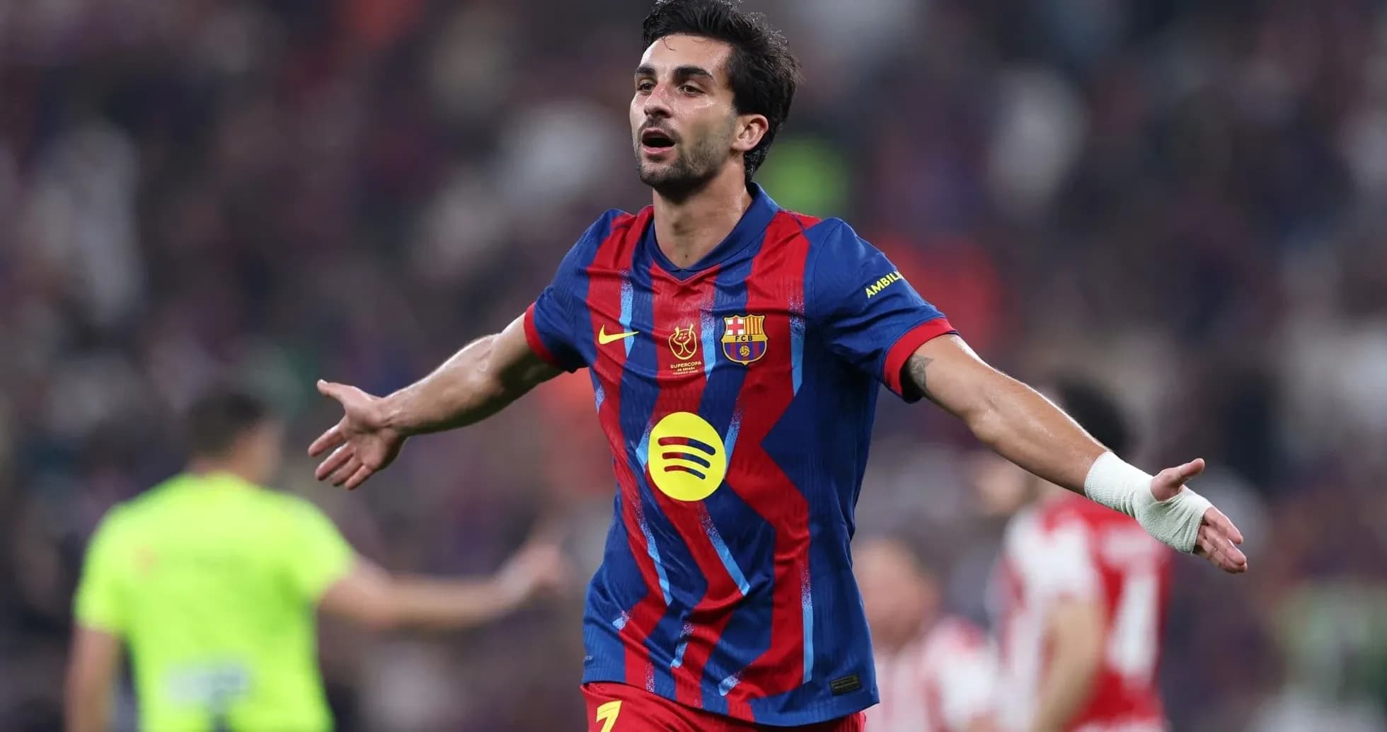 Player celebrating after scoring a goal during match Player celebrating after scoring a goal during match