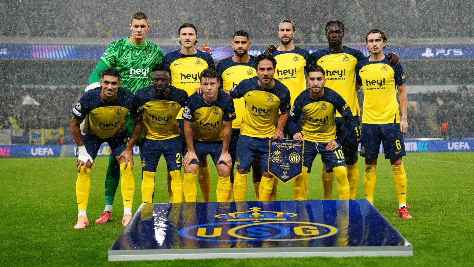 Union St. Gilloise team photo in UEFA Champions League Union St. Gilloise team photo in UEFA Champions League