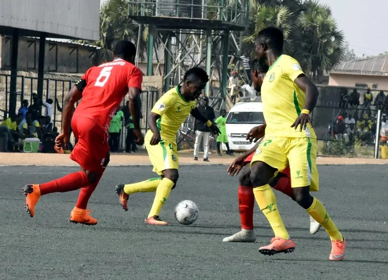 Kwara United players in action against Kano Pillars Kwara United players in action against Kano Pillars