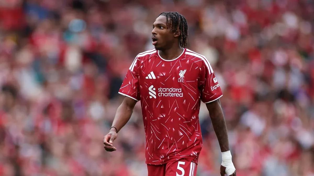 Player in Liverpool kit during match at Anfield Player in Liverpool kit during match at Anfield