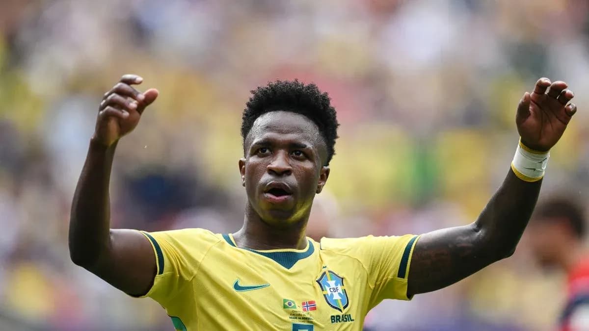 Brazilian player celebrating during a match Brazilian player celebrating during a match