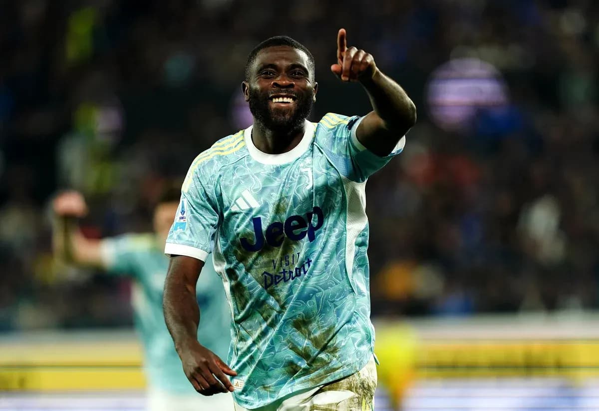 Juventus player celebrating a goal Juventus player celebrating a goal