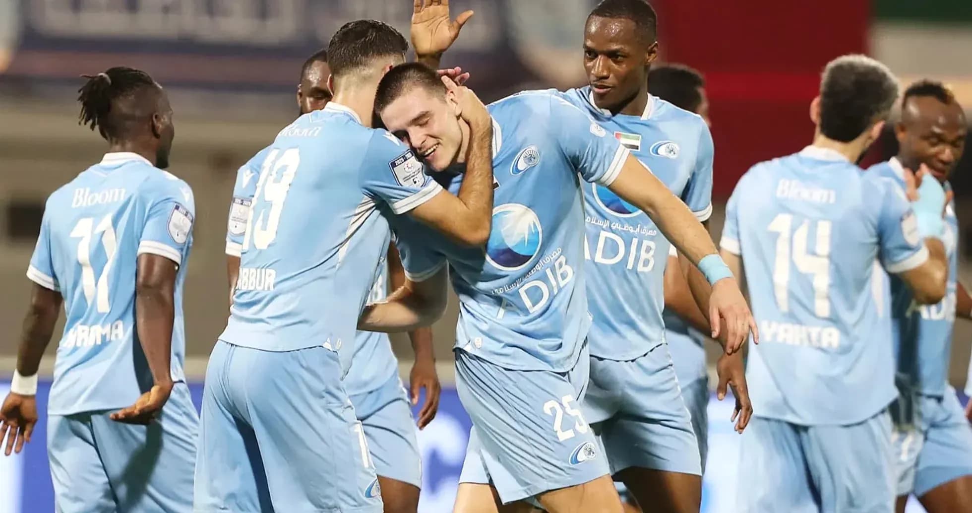 Players celebrating a goal in Pro League U23 match Players celebrating a goal in Pro League U23 match