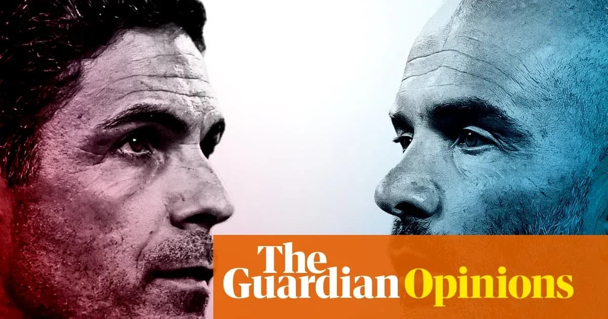 Two football managers facing each other in profile Two football managers facing each other in profile
