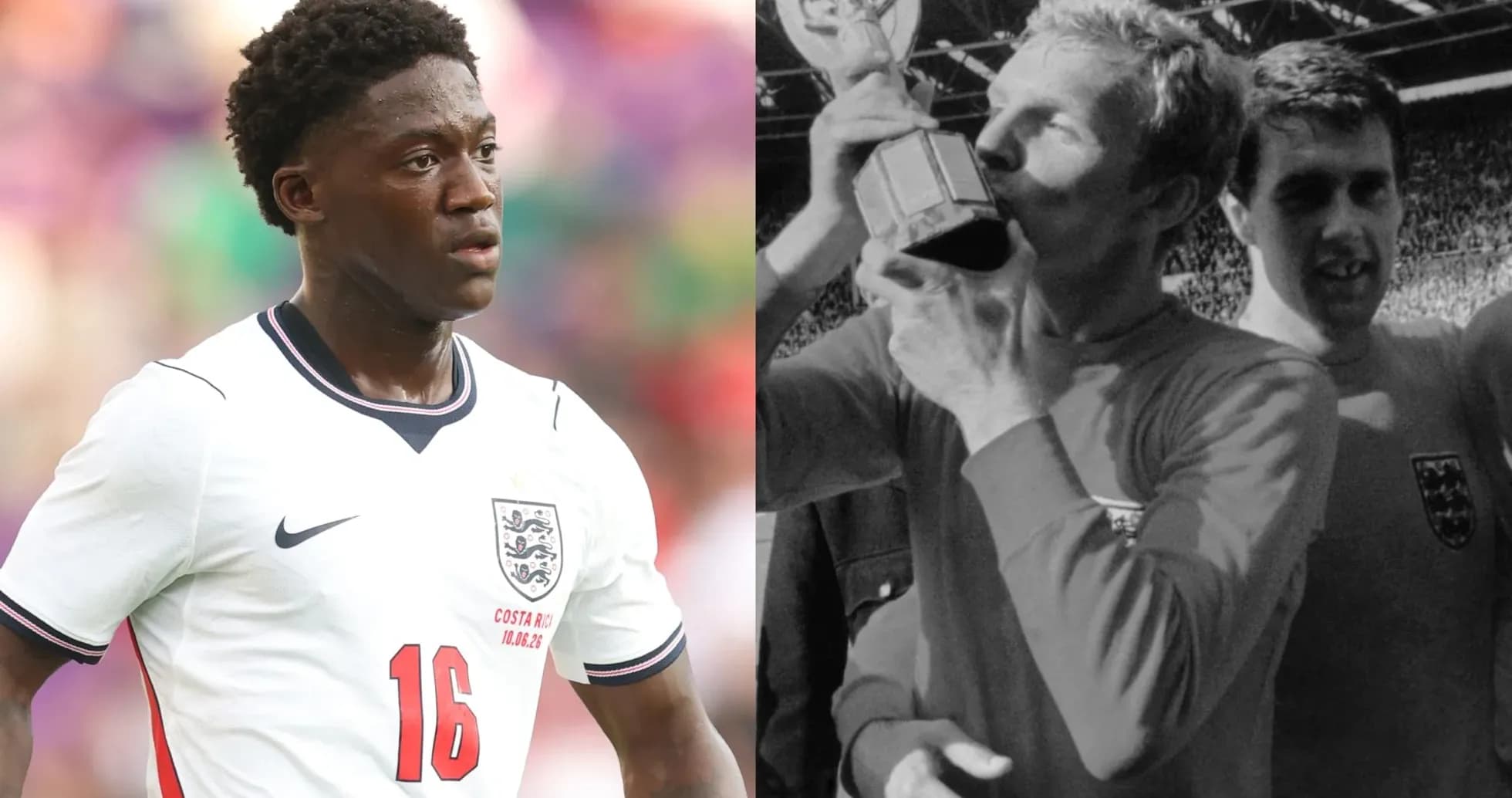 Current England player and historic World Cup celebration Current England player and historic World Cup celebration