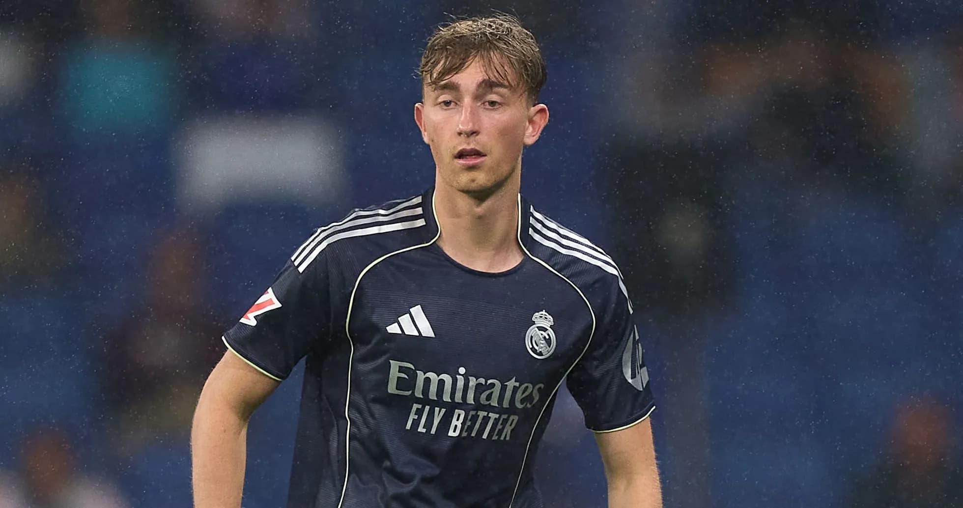 Player wearing Real Madrid jersey during match Player wearing Real Madrid jersey during match
