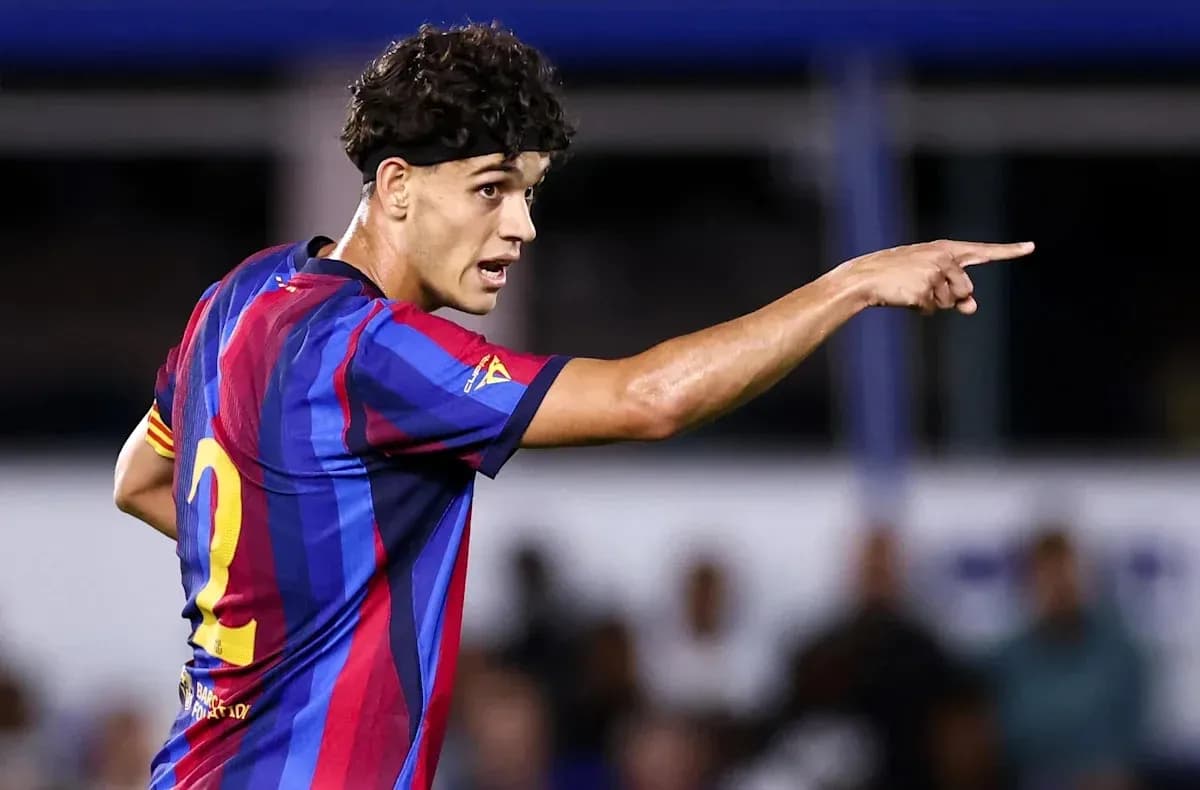 Player gesturing during match in Barcelona jersey Player gesturing during match in Barcelona jersey