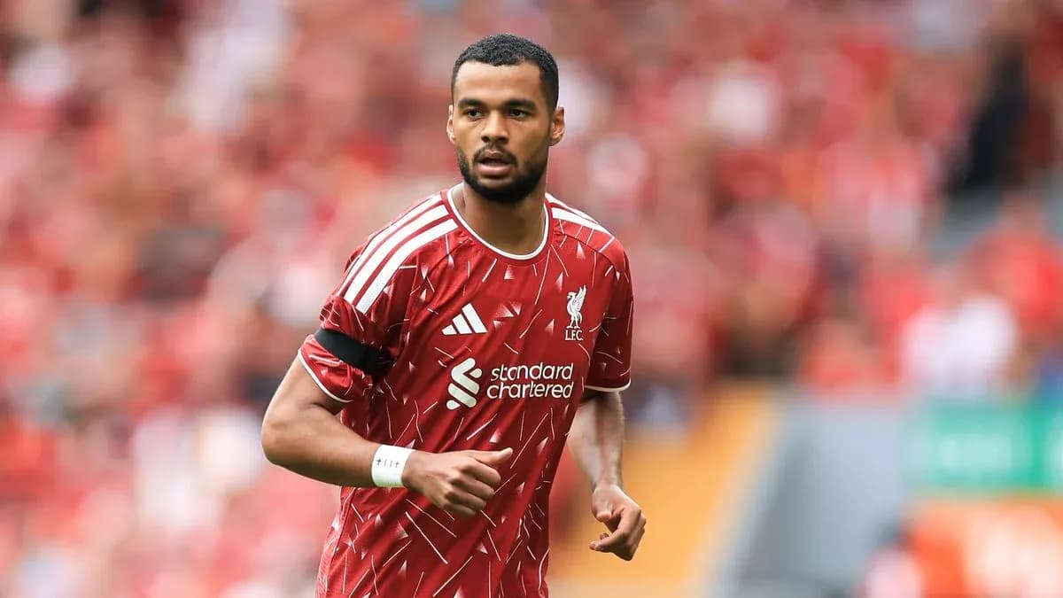 Player in Liverpool kit during match action Player in Liverpool kit during match action