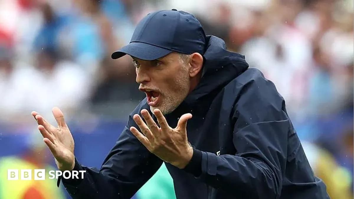 Coach gesturing during a football match on sidelines Coach gesturing during a football match on sidelines