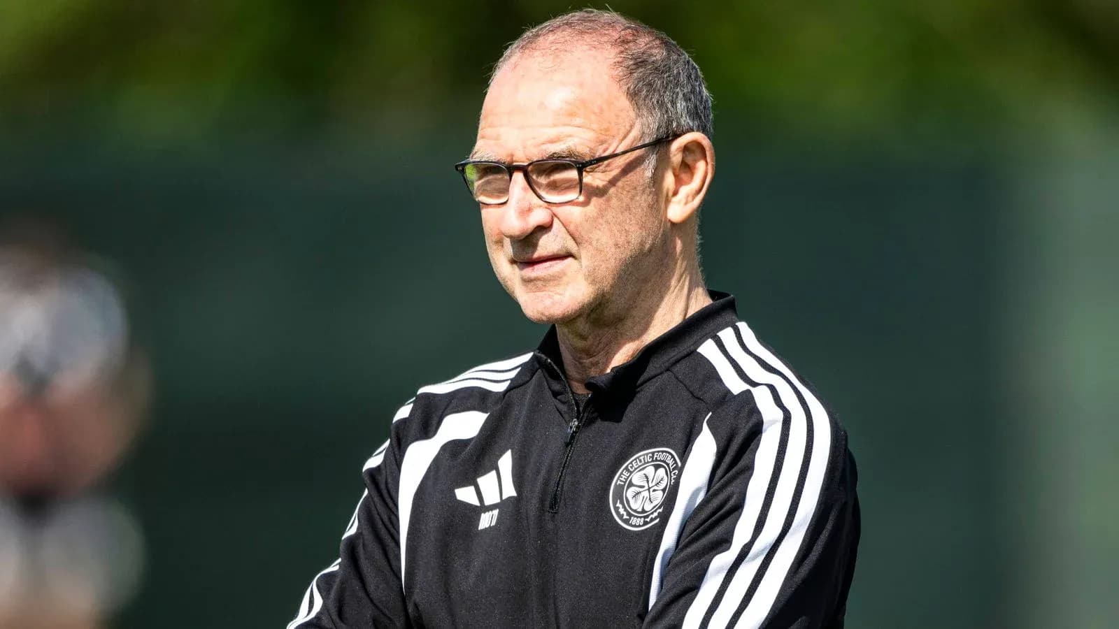 Manager observing training session at Celtic FC Manager observing training session at Celtic FC