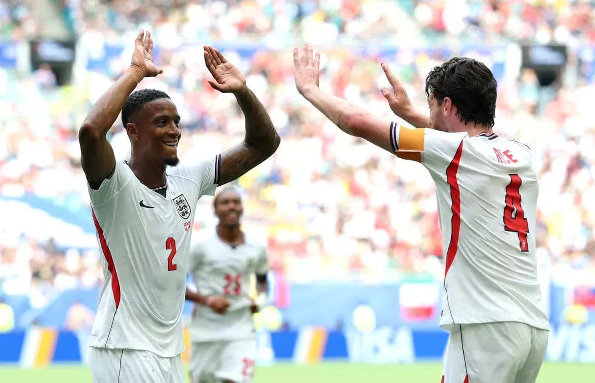 Two players celebrating a goal during a match Two players celebrating a goal during a match
