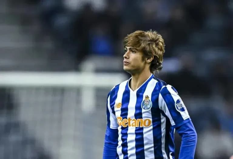Player in FC Porto kit during match Player in FC Porto kit during match