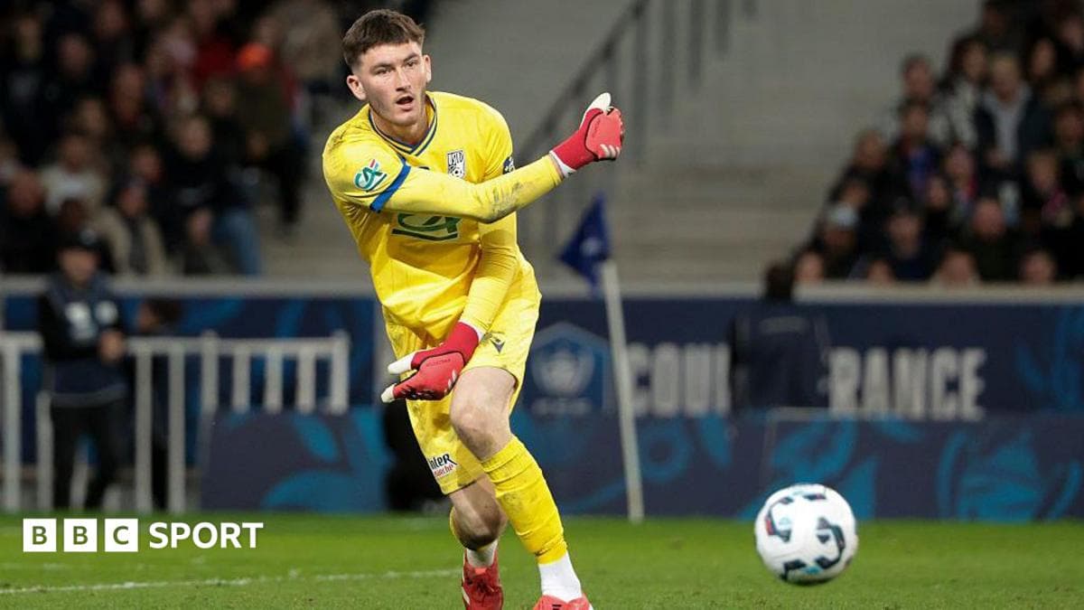 Goalkeeper throwing the ball during a match Goalkeeper throwing the ball during a match