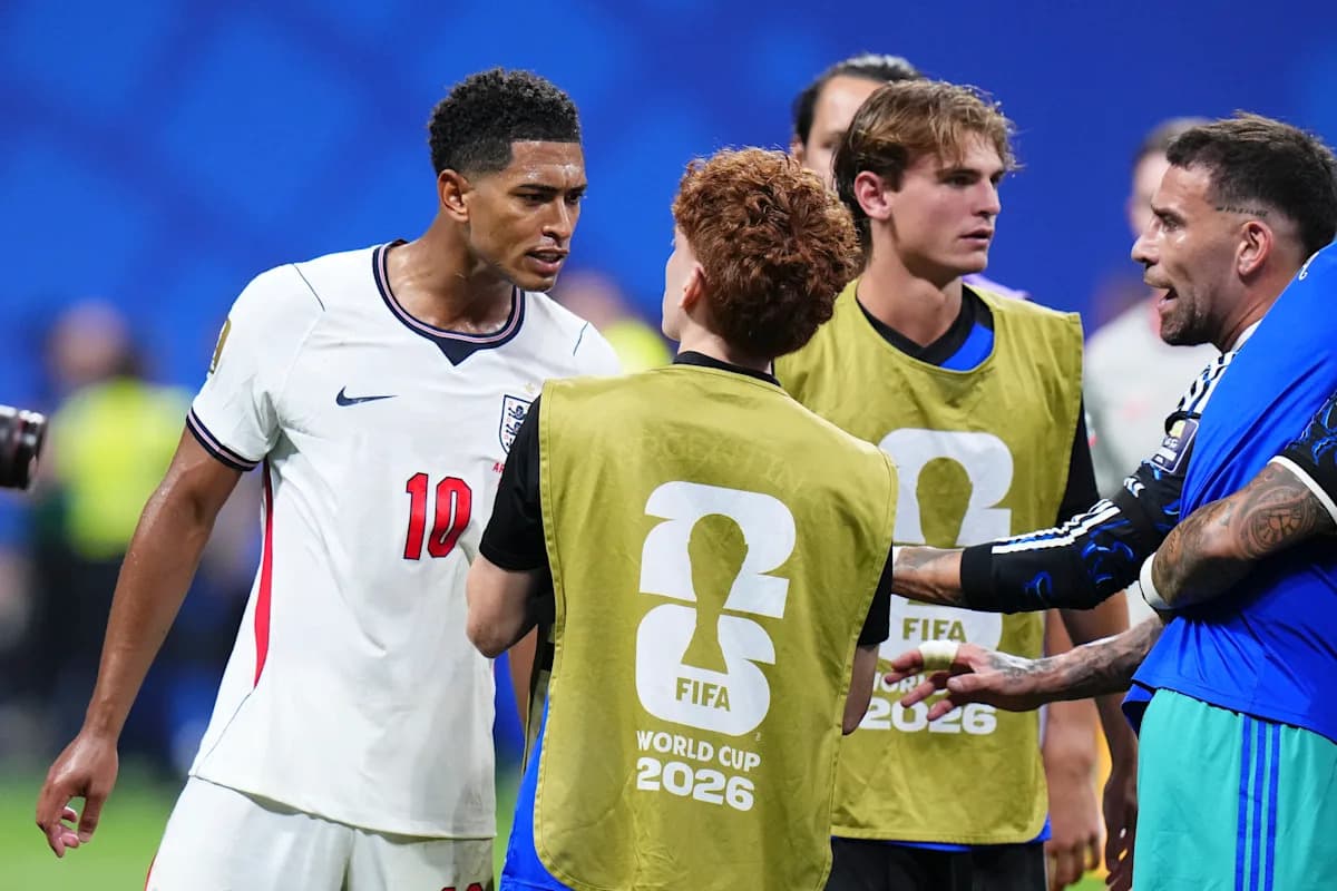 Jude Bellingham Clashes with Argentina Players After World Cup Semifinal Defeat Jude Bellingham Clashes with Argentina Players After World Cup Semifinal Defeat