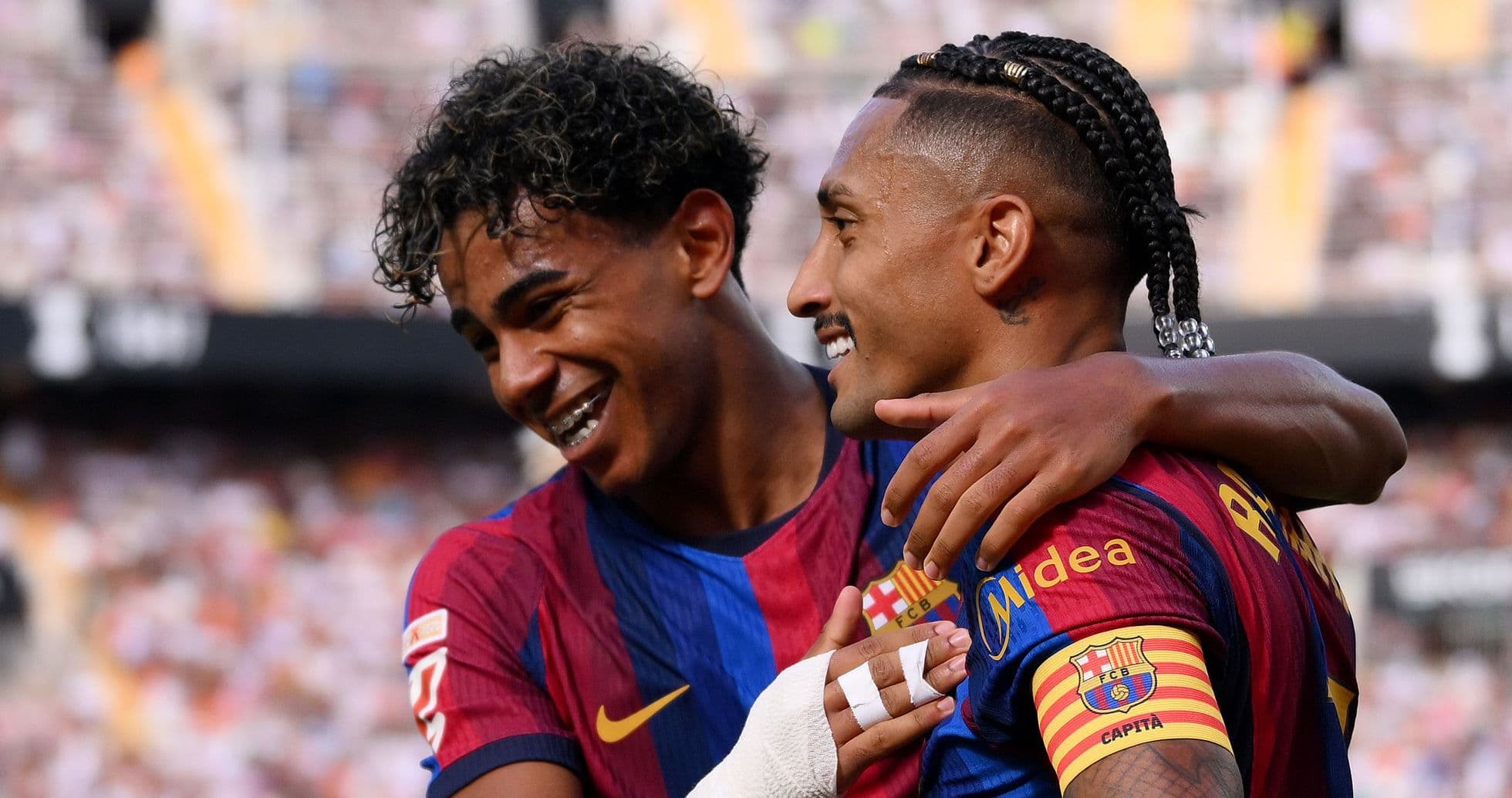 Lamine Yamal Scores Twice as Barcelona Crush Valencia 5-0; Raphinha Matches Messi's Record Lamine Yamal Scores Twice as Barcelona Crush Valencia 5-0; Raphinha Matches Messi's Record