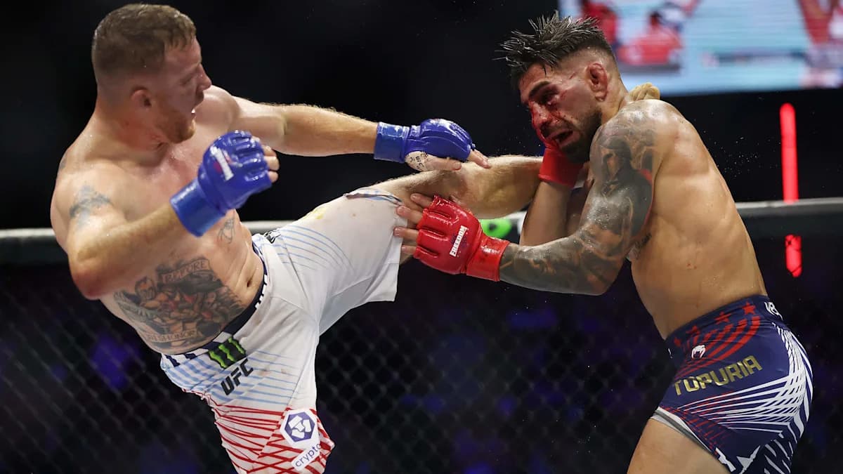Justin Gaethje Stands Up for Ilia Topuria After UFC Freedom 250 Justin Gaethje Stands Up for Ilia Topuria After UFC Freedom 250